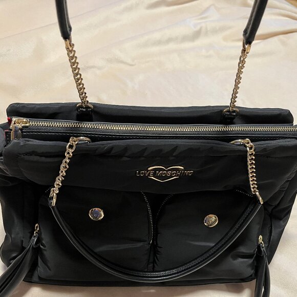 LOVE Moschino Nylon Puffer Tote with Bonus - NWOT - Picture 2 of 13